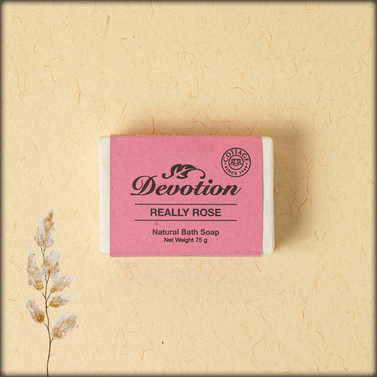 devotion really rose natural bath soap