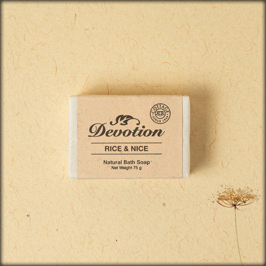 devotion rise and nice natural bath soap