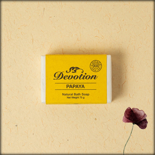 devotion papaya natural bath soap