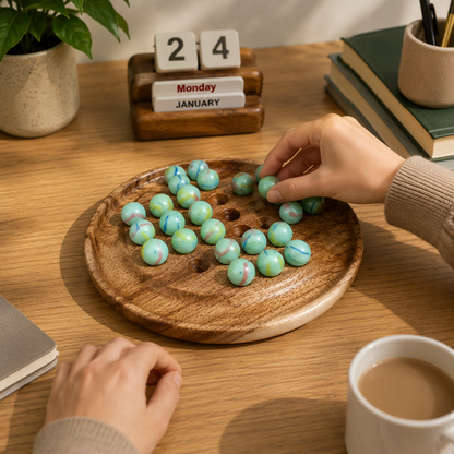 solitaire brain vita wooden board game