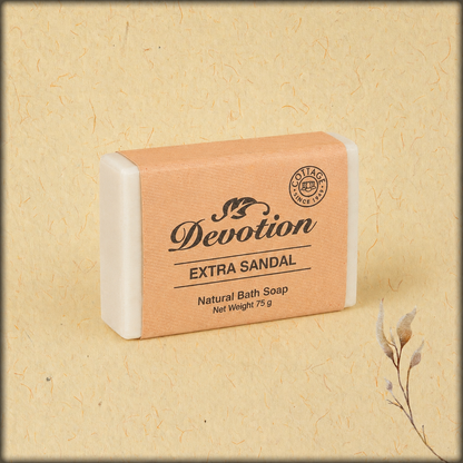 extra sandal natural bath soap - devotion