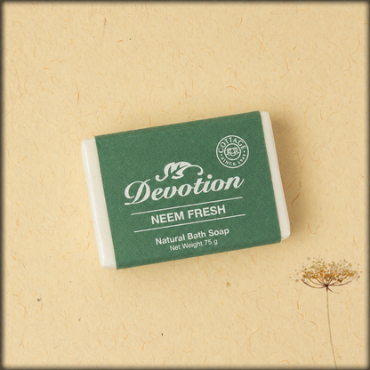 neem fresh natural bath soap - devotion