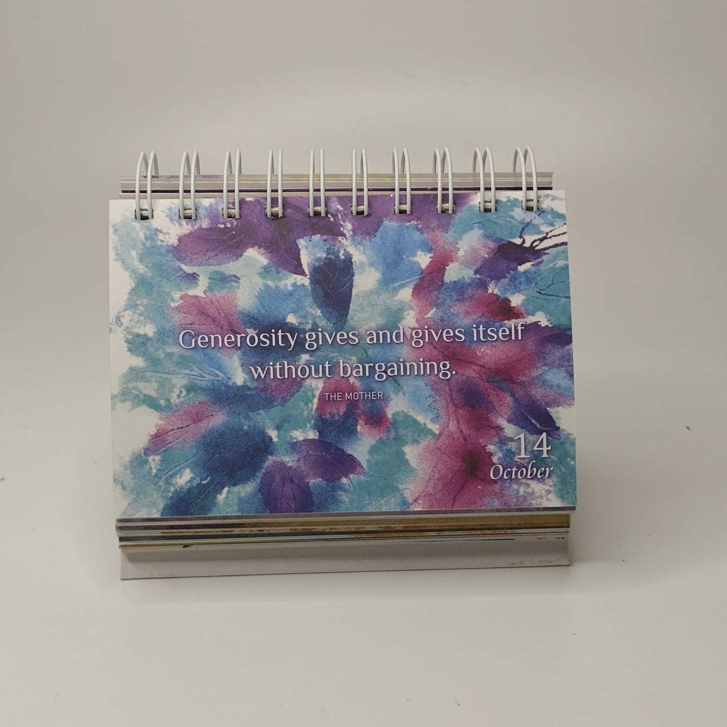 Daily Quotation Desk Calendar - Sri Aurobindo Ashram Pondicherry