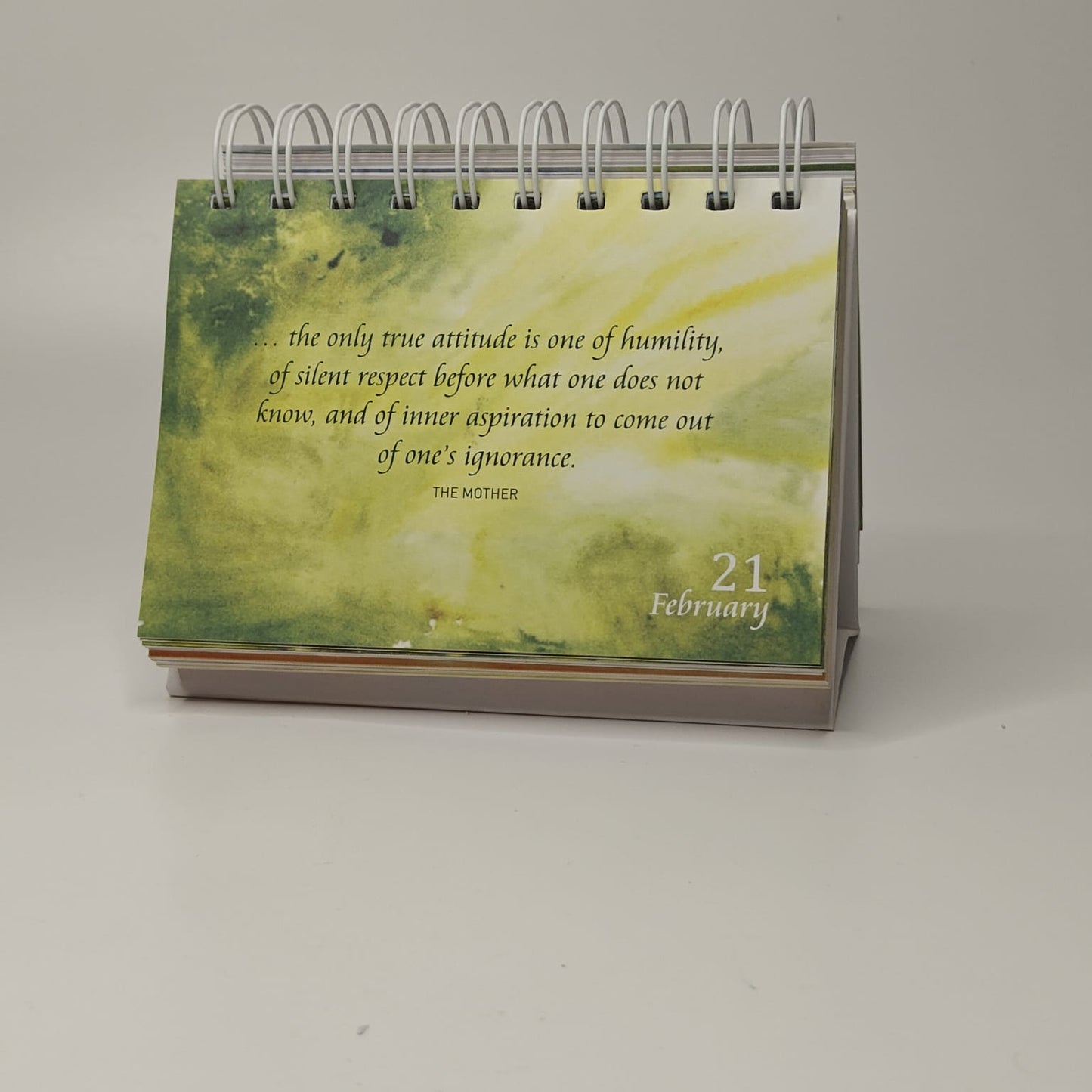 Daily Quotation Desk Calendar - Sri Aurobindo Ashram Pondicherry