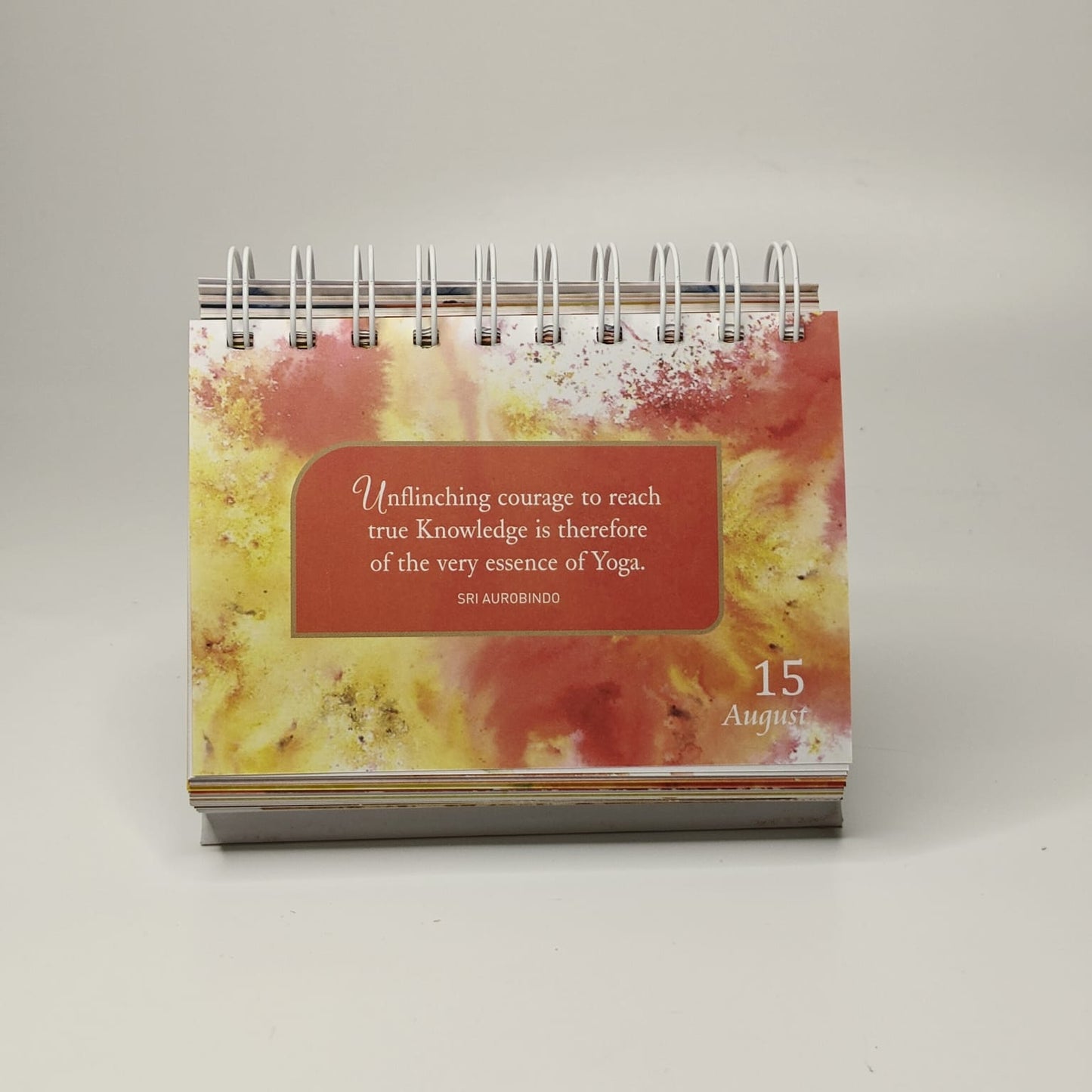 Daily Quotation Desk Calendar - Sri Aurobindo Ashram Pondicherry
