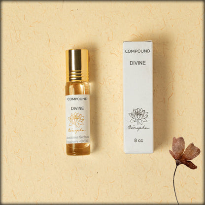 online shopping Divine roll-on perfume oil with a luxurious aroma, alcohol-free natural fragrance oil for men and women, and long-lasting everyday perfume available at aura store pondicherry