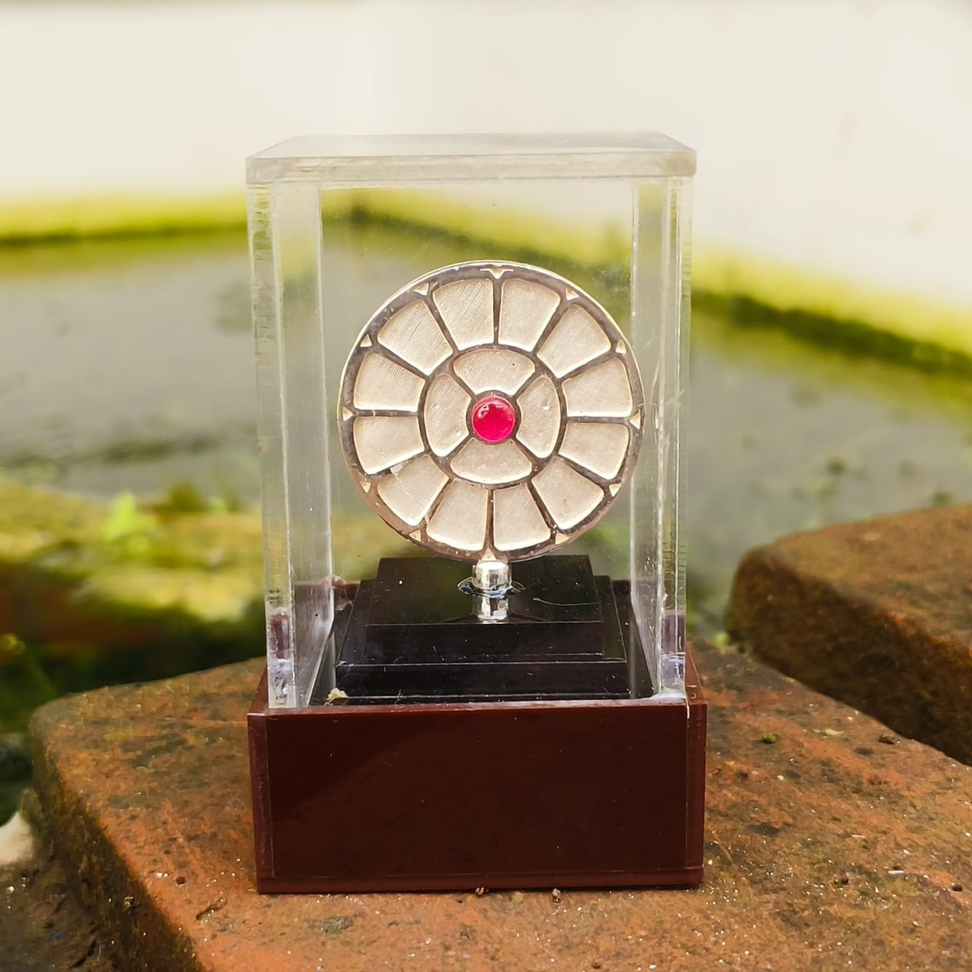 Silver Symbol Showpiece - The Mother and Sri Aurobindo