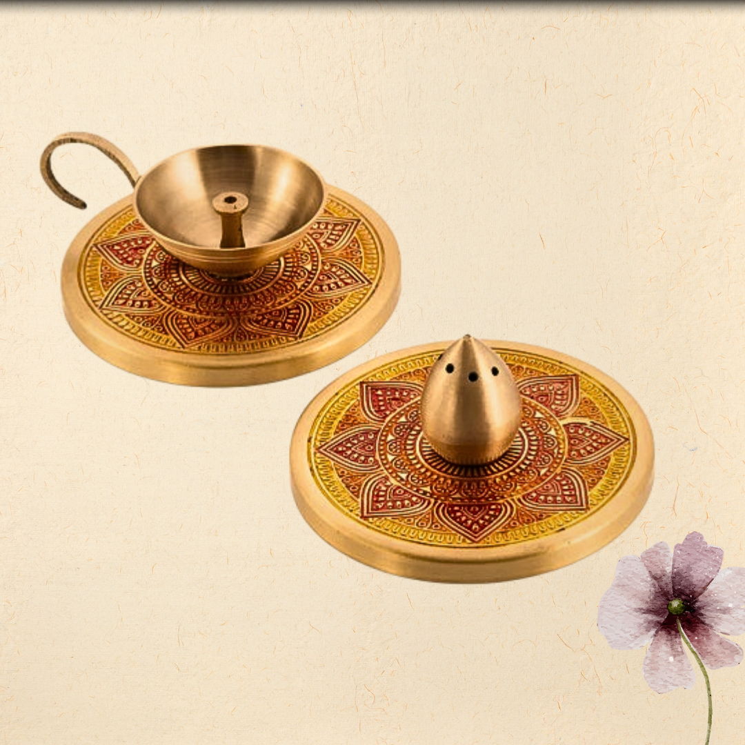 Gift Box : Puri Diya + Incense Holder