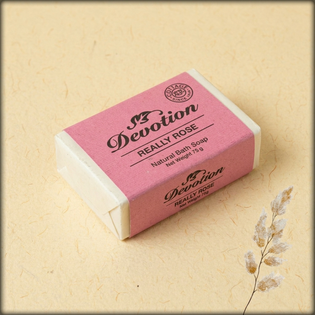 rose natural bath soap - devotion
