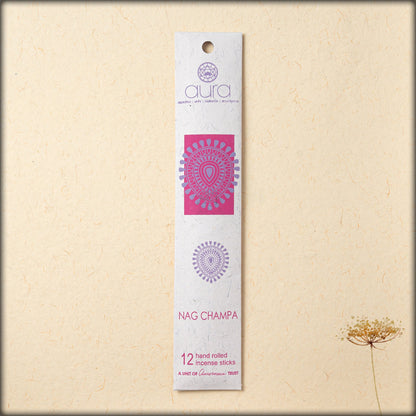 online-shopping-handmade-nag-champa-incense-sticks-with-traditional-calming-fragrance-in-aura-store-puducherry