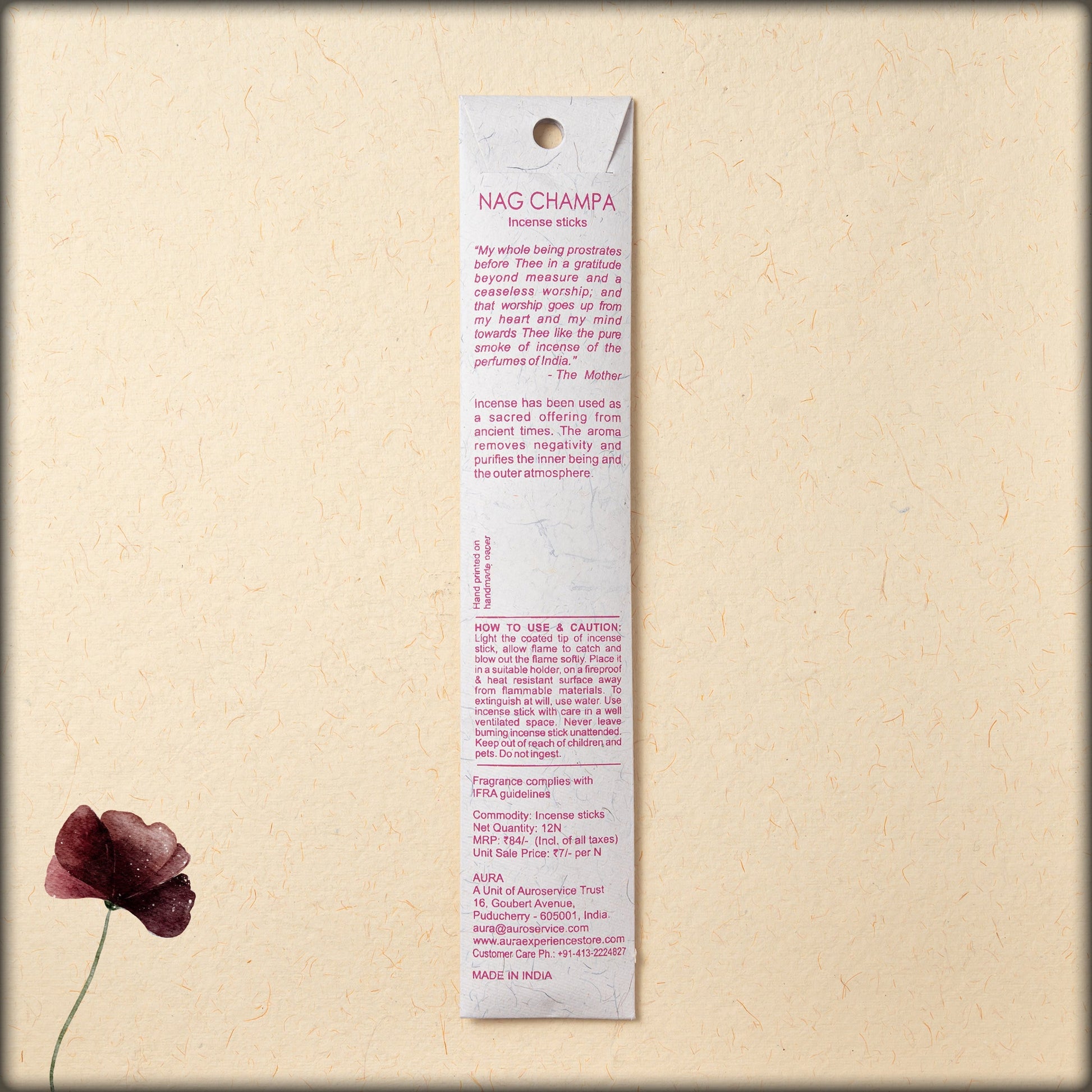 online-shopping-natural-nag champa-incense-sticks-for -meditation-and-relaxation-best-gift-for-your-loved-one-in-aura-boutique-pondicherry