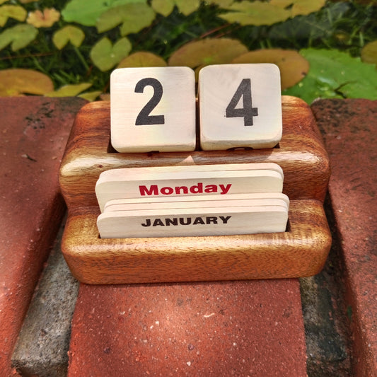 Eternal Wooden Calendar For Office Desk And Home