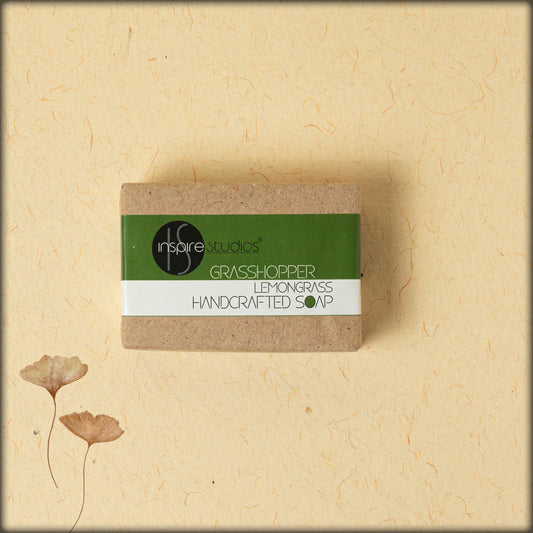 inspire studios grasshopper lemongrass handcrafted soap