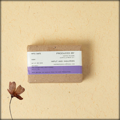 inspire studios ba-ash lavender and bamboo charcoal handcrafted soap