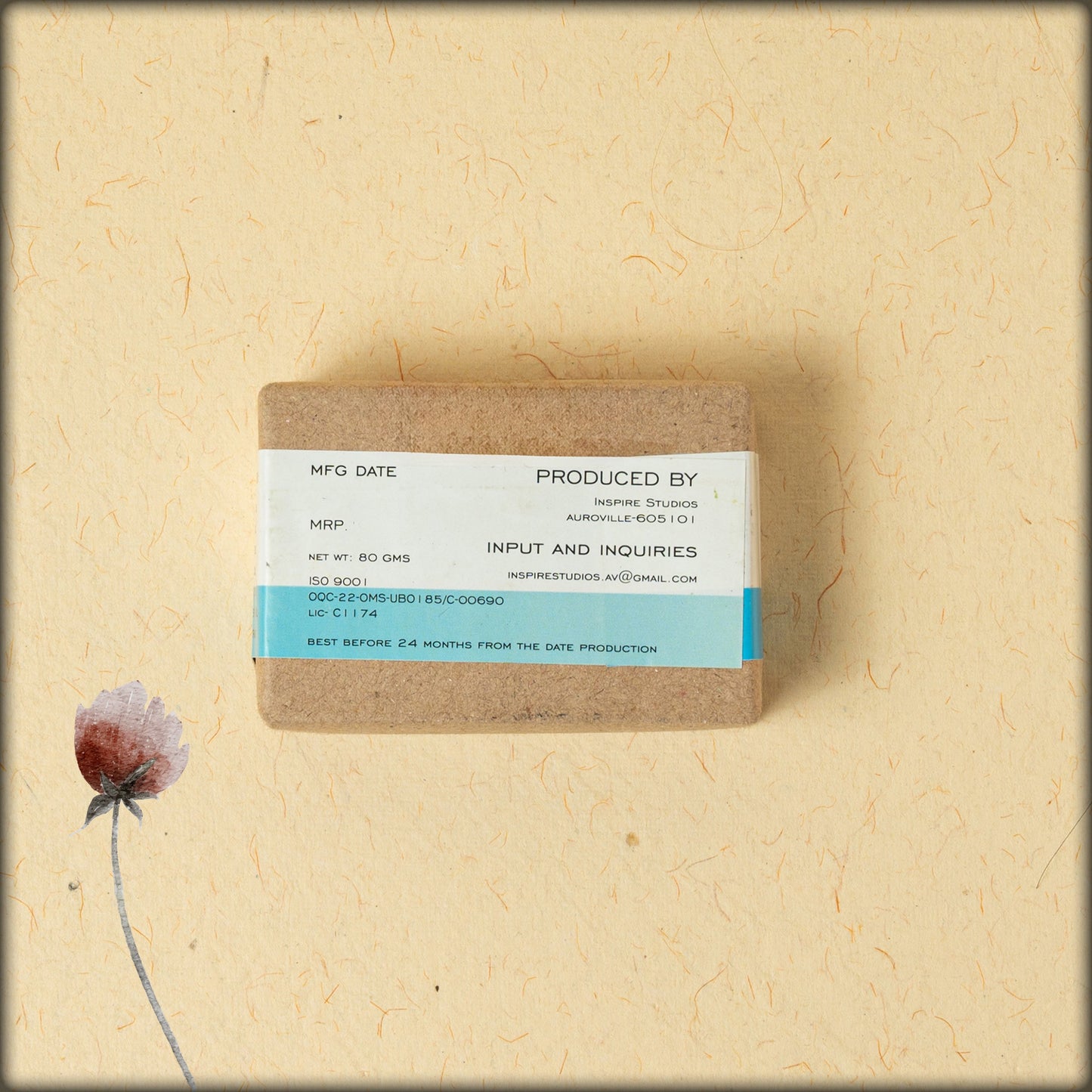 inspire studios be cool basil and mint handcrafted soap