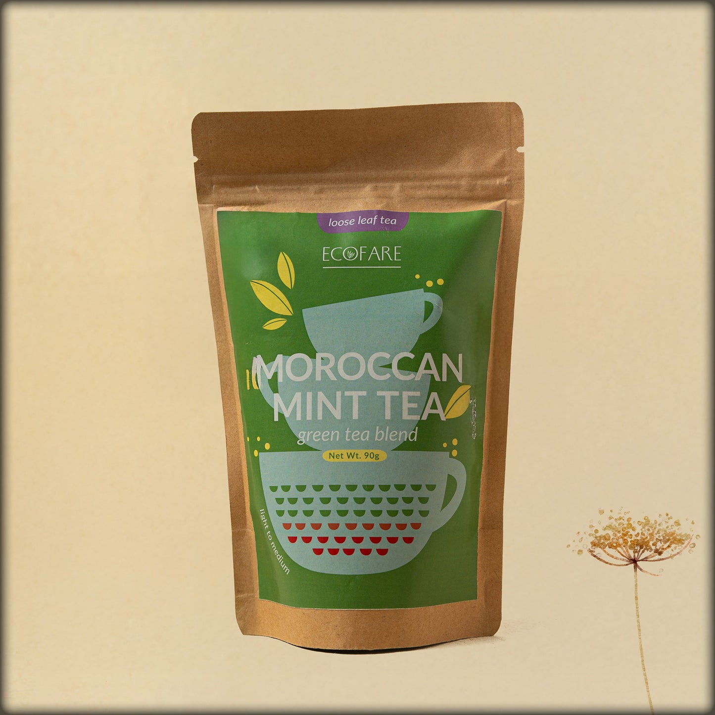 ecofare moroccan mint tea green tea blend loose leaf tea