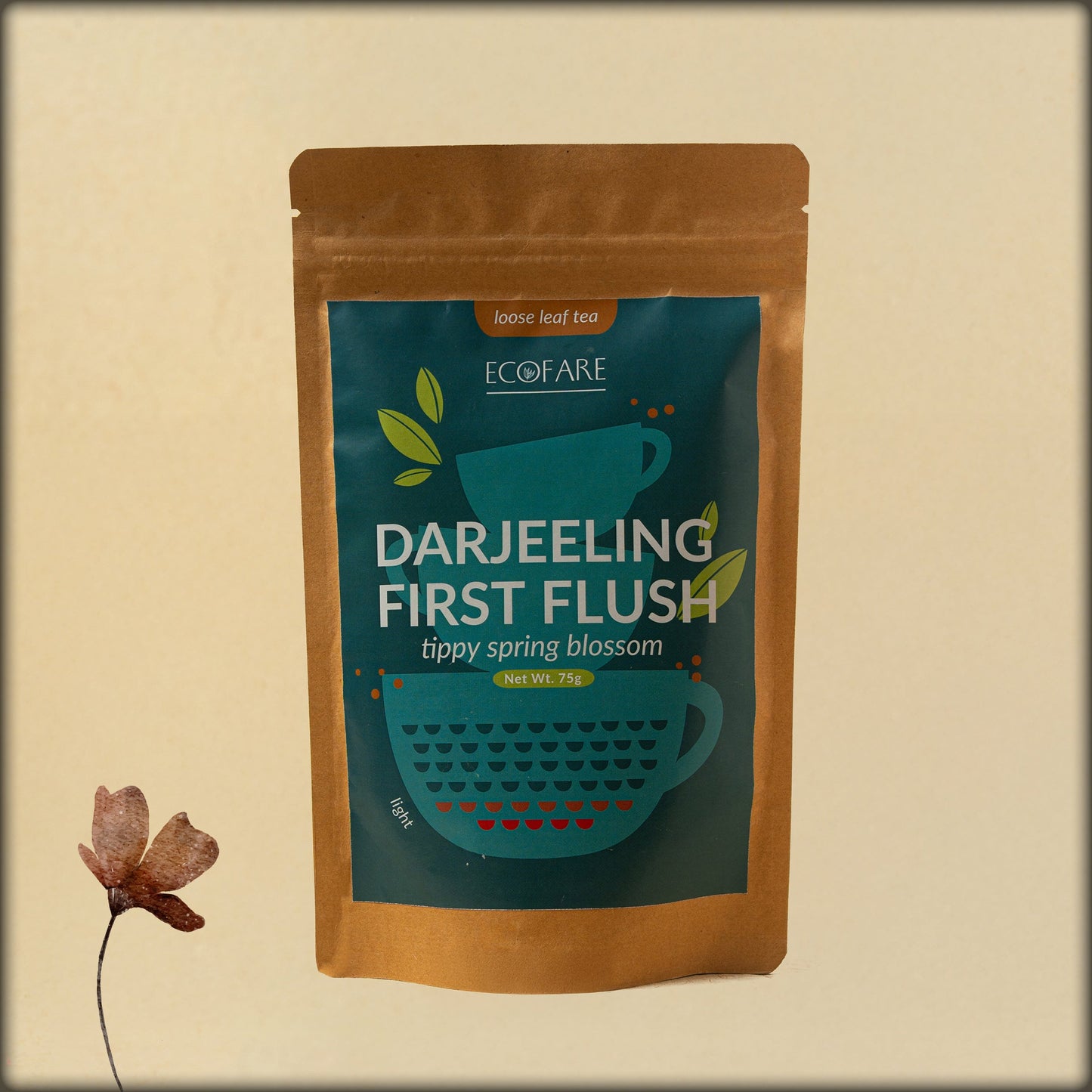 ecofare darjeeling first flush tippy spring blossom loose leaf tea
