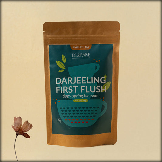 ecofare darjeeling first flush tippy spring blossom loose leaf tea