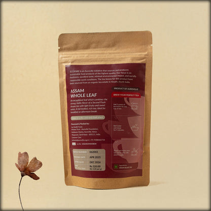 ecofare assam whole leaf premium second flush black loose leaf tea