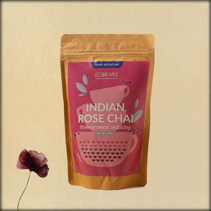 ecofare indian rose chai flowery sweet seducing loose spiced tea