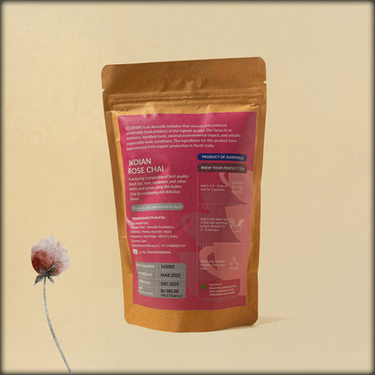 ecofare indian rose chai flowery sweet seducing loose spiced tea