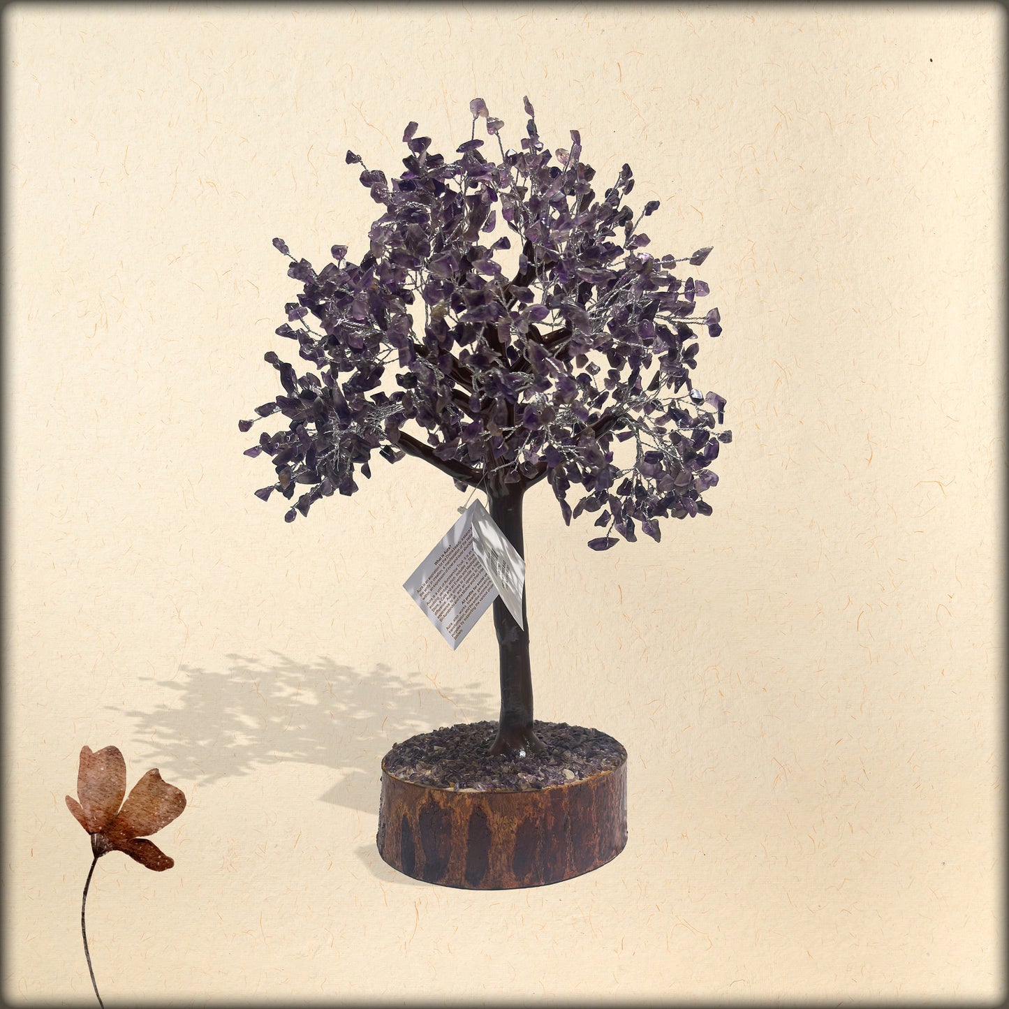 rose crystal tree - large