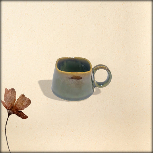 Tea Cup dual color brown grunge)