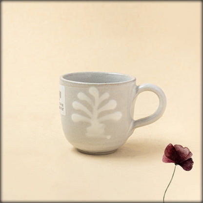 aura soft blue design mug