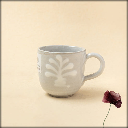 aura soft blue design mug
