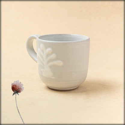 aura soft blue design mug