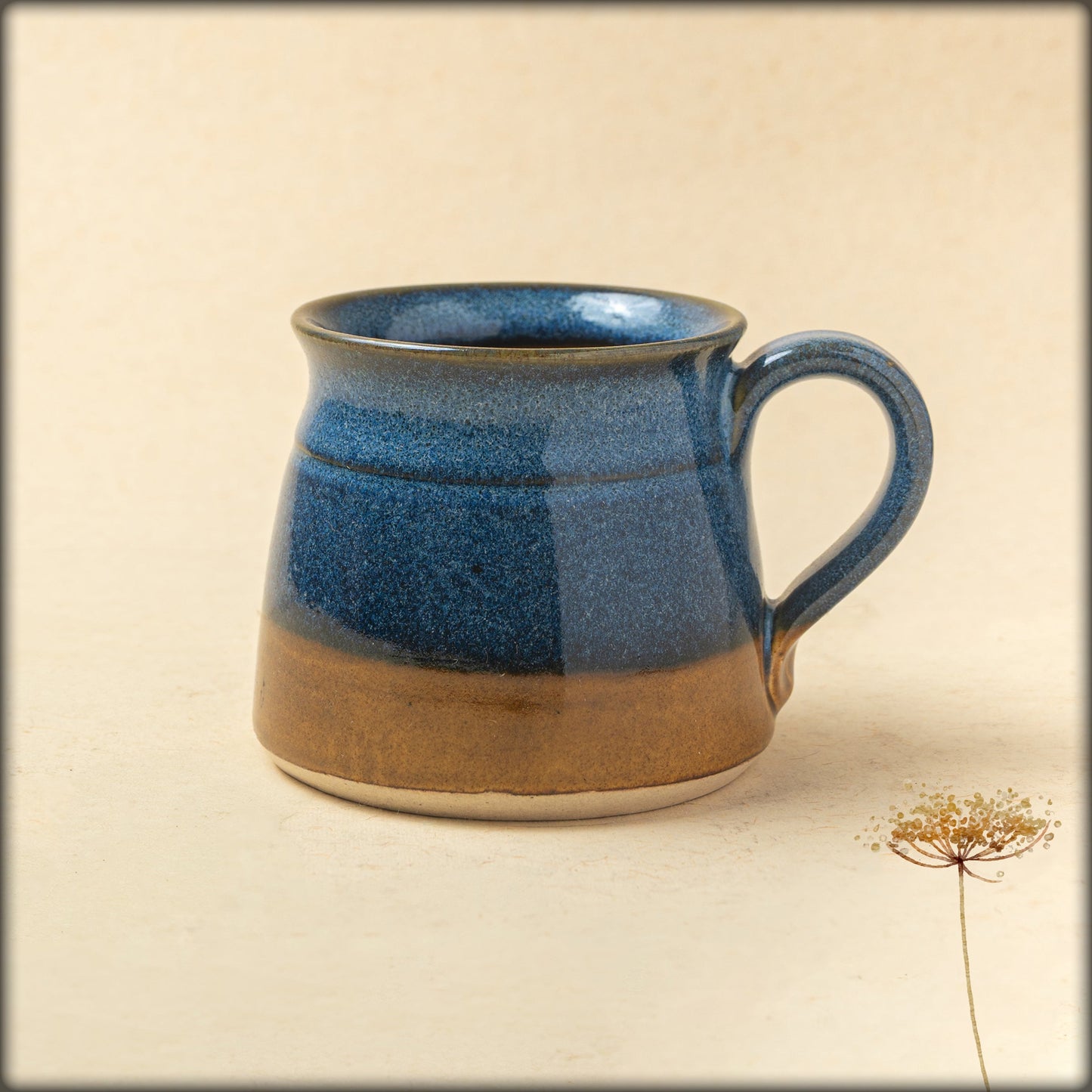 aura blue tea mug