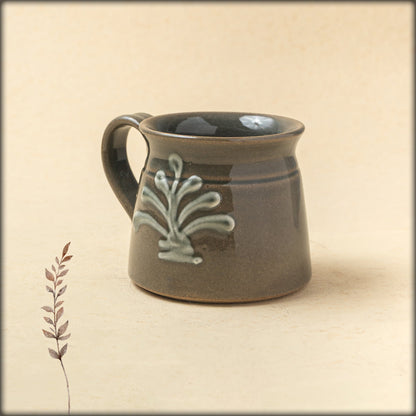 aura light grey tea mug