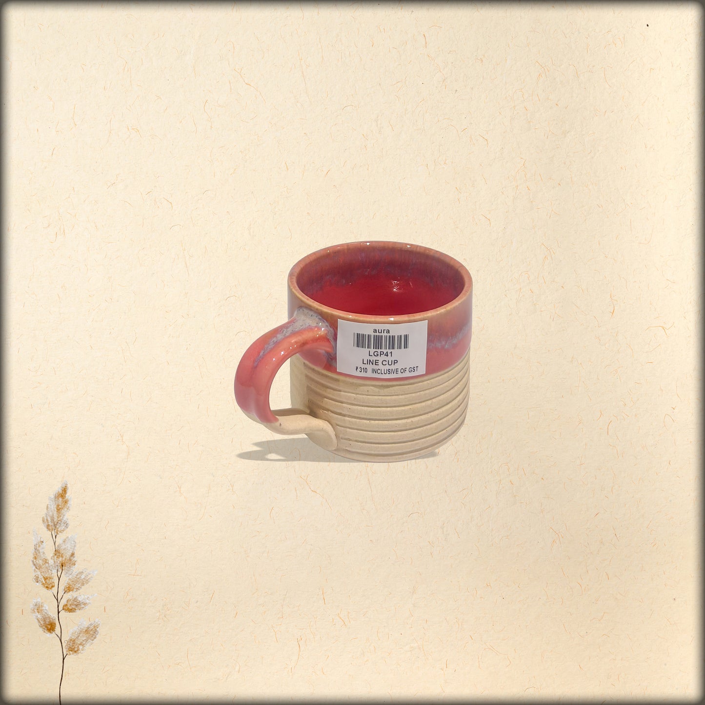 Line Cup (pink n white)