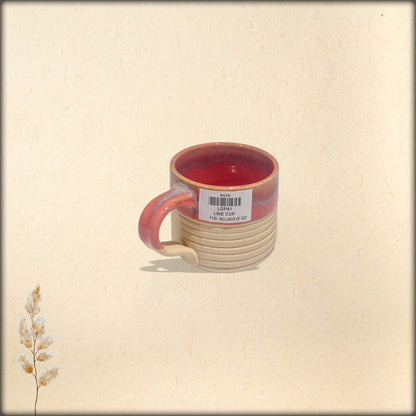 Line Cup (pink n white)
