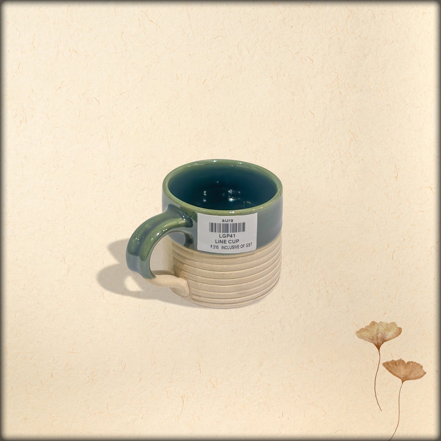 Line Cup (green n white)