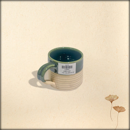 Line Cup (green n white)