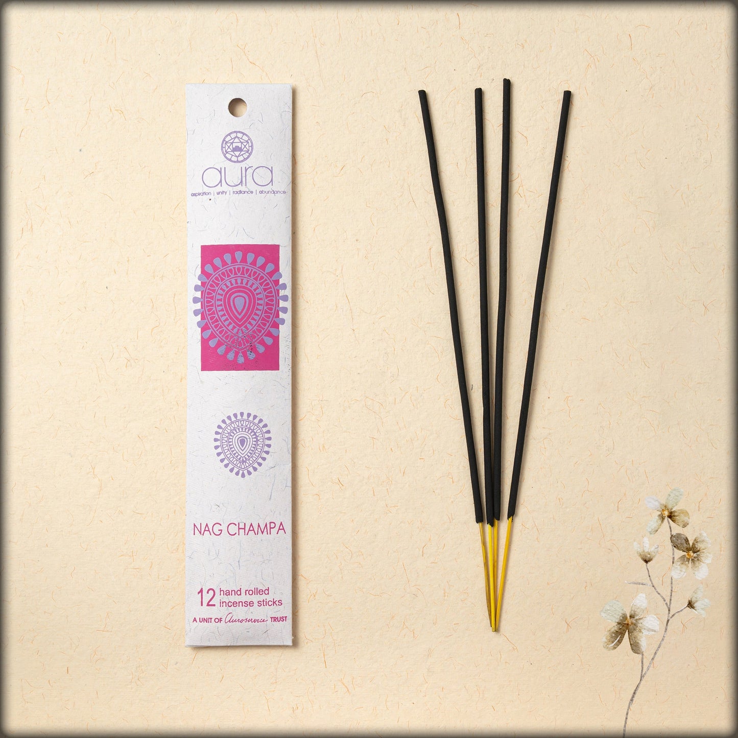 online-shopping-Long-lasting-nag-champa-incense-sticks-for-home fragrance-and-yoga-this-floral-fragrance-is-suitable-for-all-the-occasions-available-at-aura-experience-store-pondicherry
