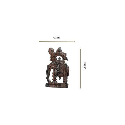 Elegant fridge magnet featuring Mysore Rosewood Ambari design