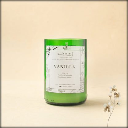nspire vanilla pure soy wax candle