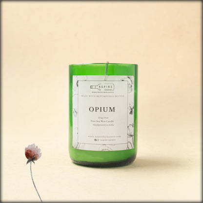 nspire opium pure soy wax candle