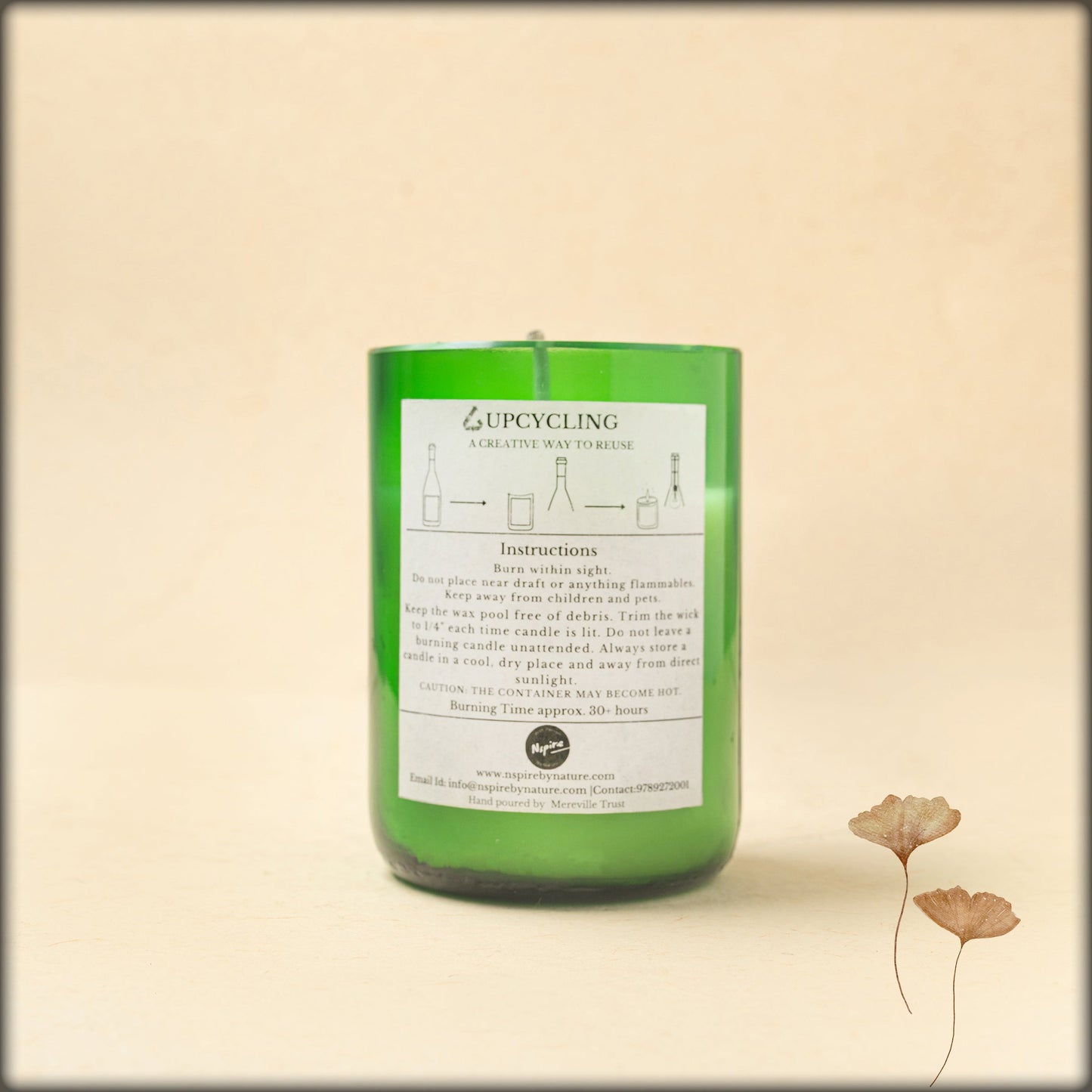 nspire opium pure soy wax candle