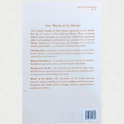 New Words of the Mother - The Mother