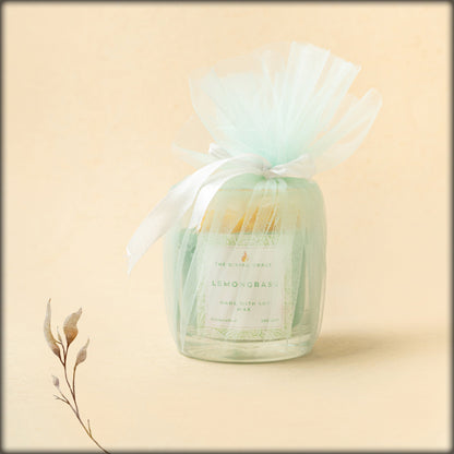 the divine grace lemongrass pure soy wax candle