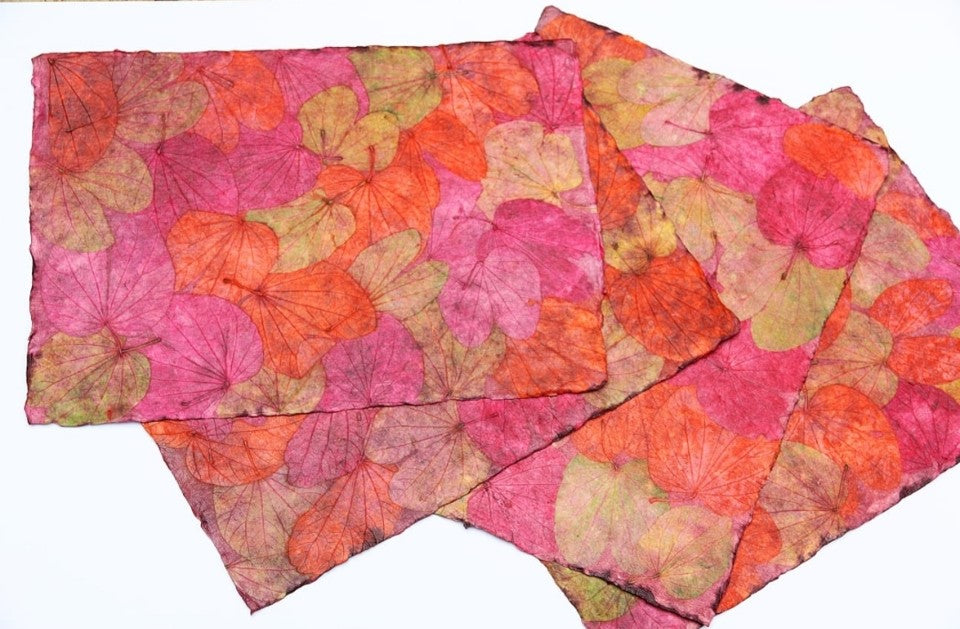 Table Mats Handmade Paper Garden Heart