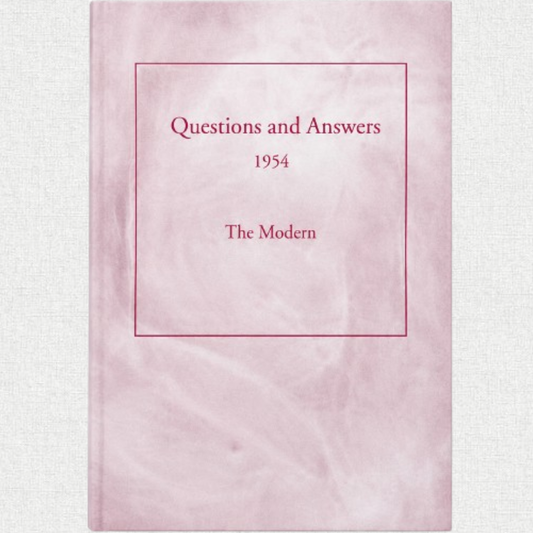 Questions And Answers 1954 - The Mother