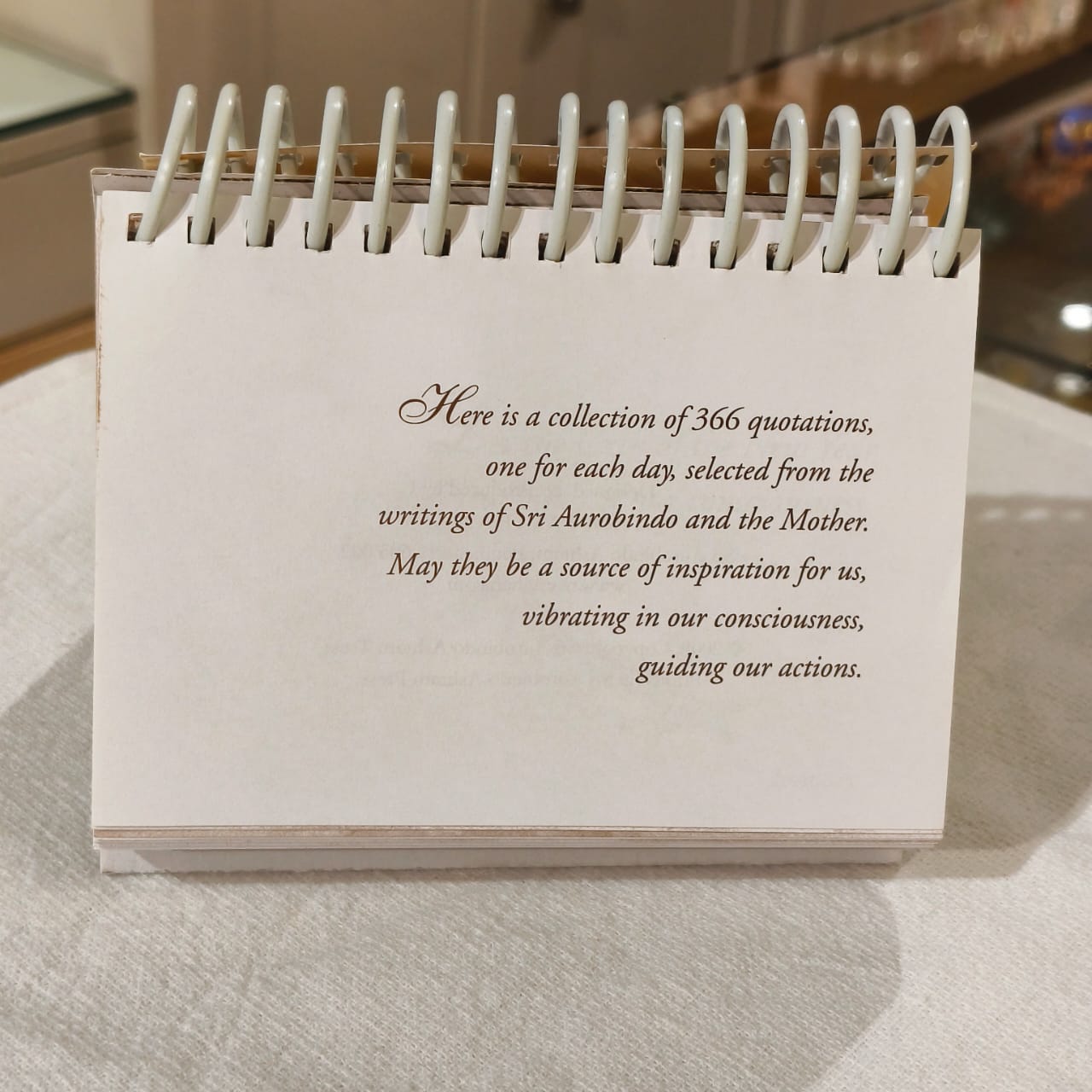 Quotes Calendar by Sri Aurobindo Ashram, Pondicherry