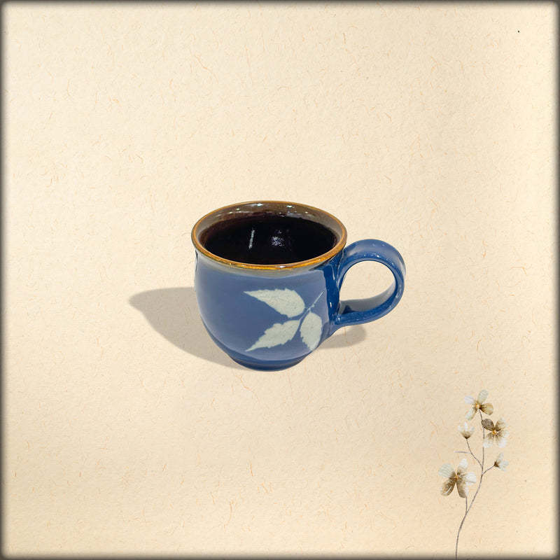 leaf cup (dark blue)