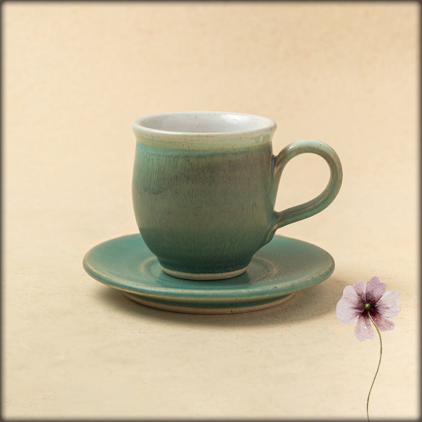aura sage green mug
