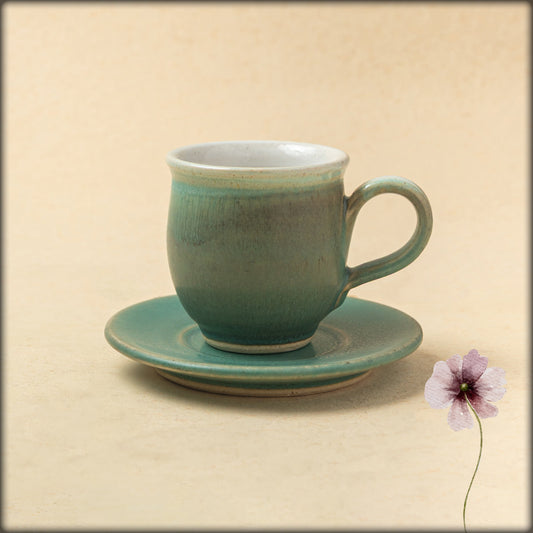 aura sage green mug