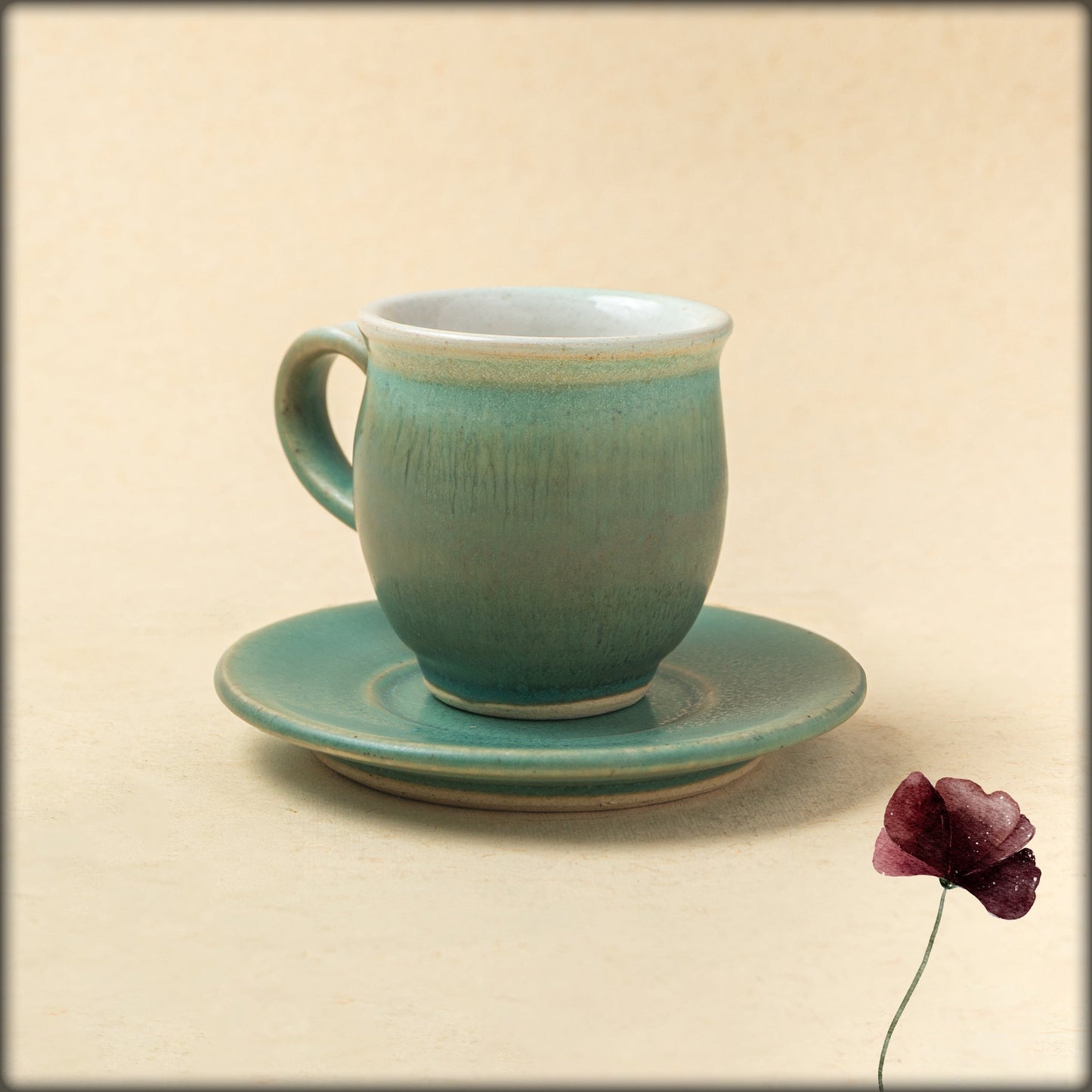 aura sage green mug